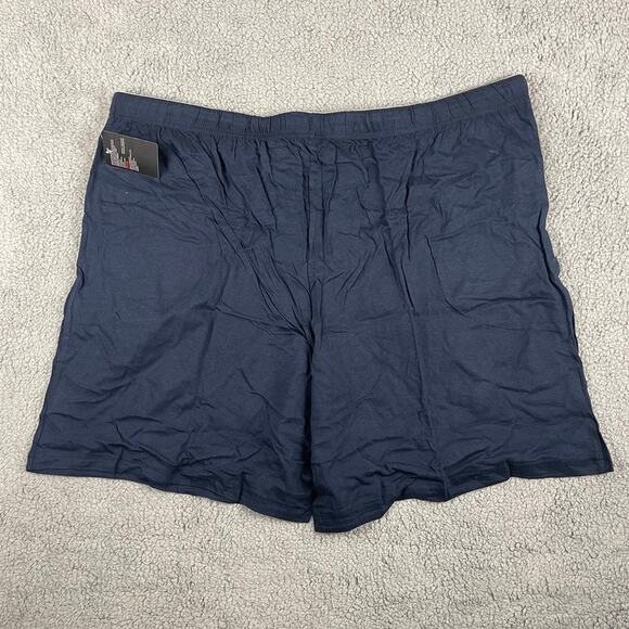 Hanes Men's 3XL Grey Blue 2-Pack Cotton Knit Shorts Waistband & Pockets - Picture 13 of 13